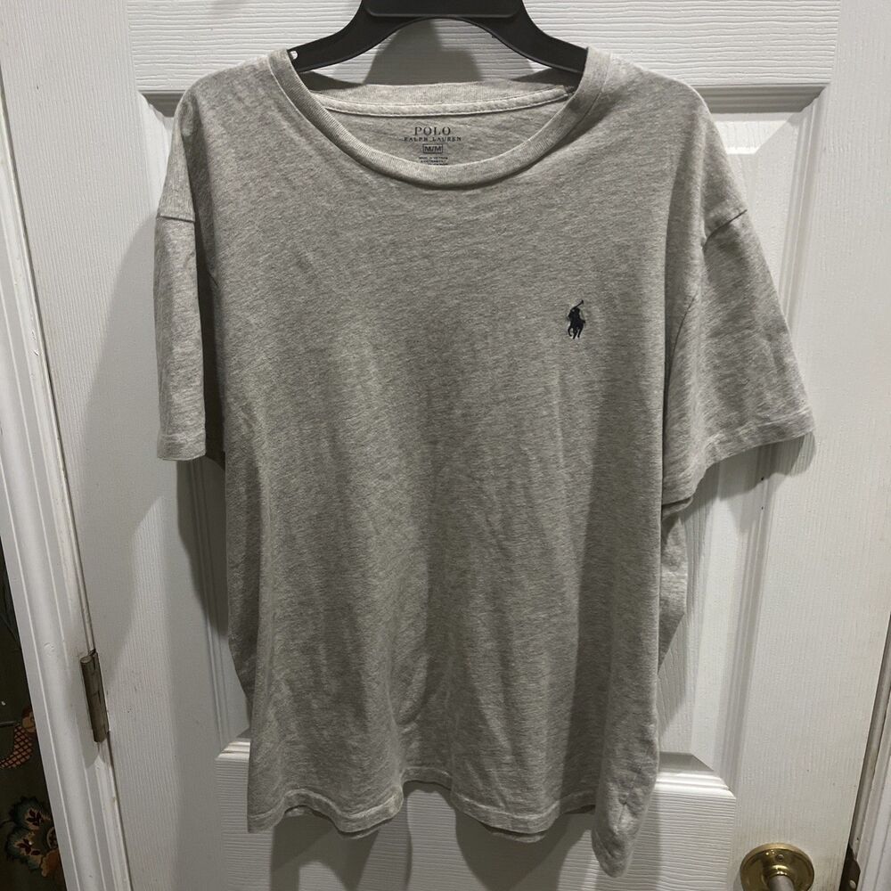 Polo Ralph Lauren T Shirt Mens Medium Gray Short Sleeve